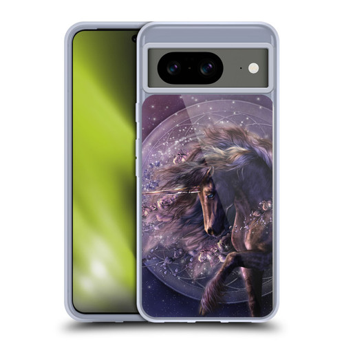 Laurie Prindle Fantasy Horse Chimera Black Rose Unicorn Soft Gel Case for Google Pixel 8