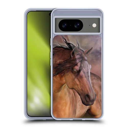 Laurie Prindle Western Stallion Brown Soft Gel Case for Google Pixel 8