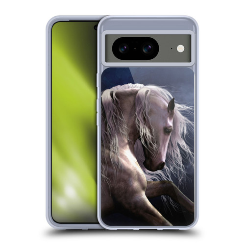 Laurie Prindle Western Stallion Night Silver Ghost II Soft Gel Case for Google Pixel 8