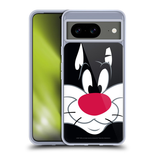 Looney Tunes Full Face Sylvester The Cat Soft Gel Case for Google Pixel 8
