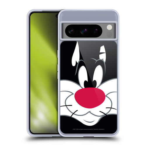 Looney Tunes Full Face Sylvester The Cat Soft Gel Case for Google Pixel 8 Pro