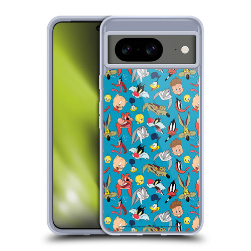 Looney Tunes Patterns Head Shots Soft Gel Case for Google Pixel 8