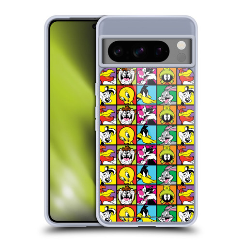 Looney Tunes Patterns Tiles Soft Gel Case for Google Pixel 8 Pro