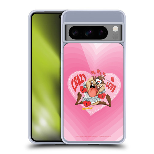Looney Tunes Season Tasmanian Devil In Love Soft Gel Case for Google Pixel 8 Pro