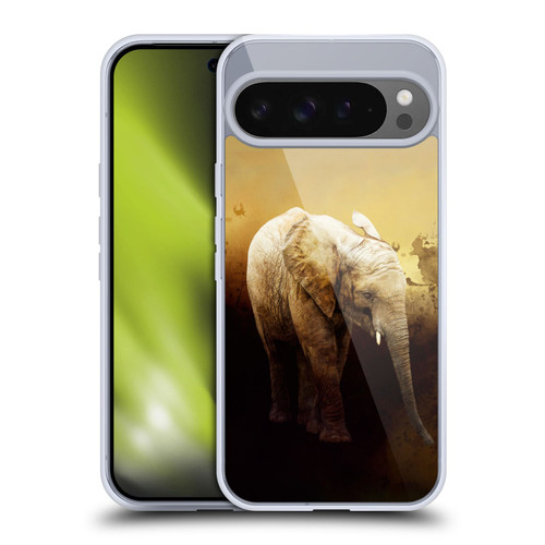 Simone Gatterwe Animals Elephant Calf Soft Gel Case for Google Pixel 9 Pro XL