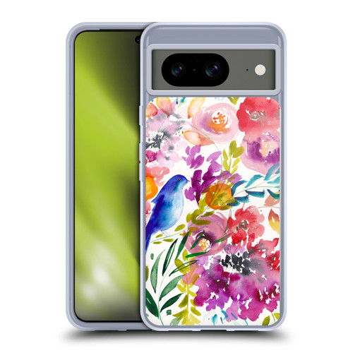 Mai Autumn Floral Garden Bluebird Soft Gel Case for Google Pixel 8