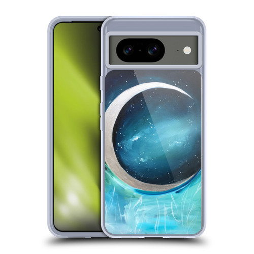 Mai Autumn Space And Sky Silver Moon Garden Soft Gel Case for Google Pixel 8