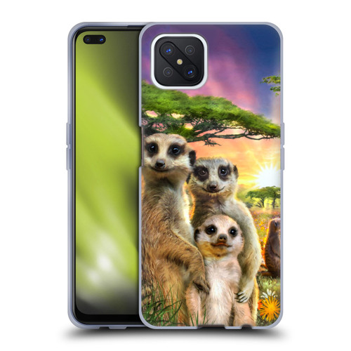 Aimee Stewart Animals Meerkats Soft Gel Case for OPPO Reno4 Z 5G