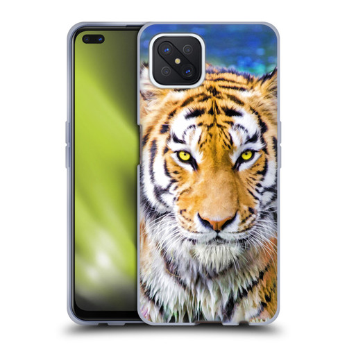 Aimee Stewart Animals Tiger and Lily Soft Gel Case for OPPO Reno4 Z 5G
