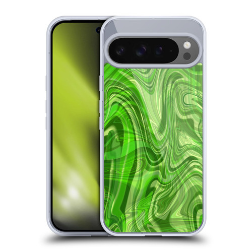 Suzan Lind Marble Green Soft Gel Case for Google Pixel 9 Pro XL