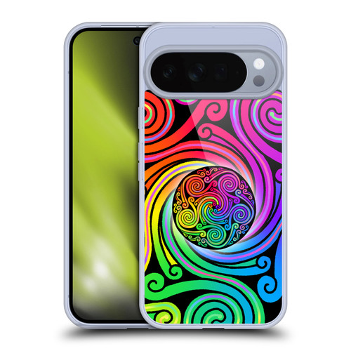 Beth Wilson Rainbow Celtic Knots Spirals Soft Gel Case for Google Pixel 10 Pro XL