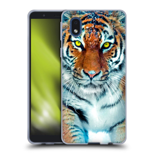 Aimee Stewart Animals Yellow Tiger Soft Gel Case for Samsung Galaxy A01 Core (2020)