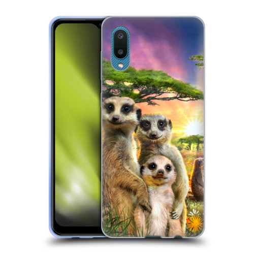 Aimee Stewart Animals Meerkats Soft Gel Case for Samsung Galaxy A02/M02 (2021)