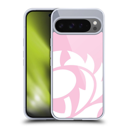 Scotland Rugby Oversized Thistle Salmon Pink Soft Gel Case for Google Pixel 9 Pro XL