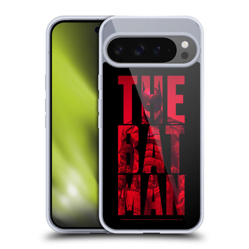 The Batman Neo-Noir Graphics Typography Soft Gel Case for Google Pixel 9 Pro XL
