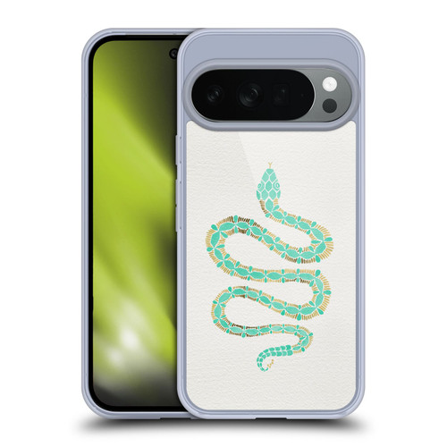 Cat Coquillette Animals Snake Mint Soft Gel Case for Google Pixel 10