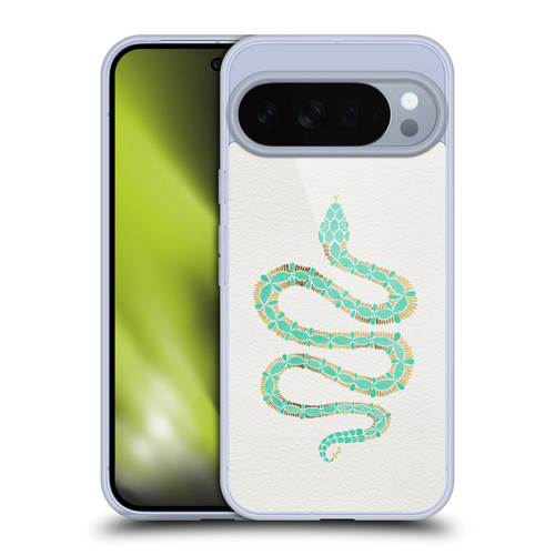 Cat Coquillette Animals Snake Mint Soft Gel Case for Google Pixel 10 Pro XL