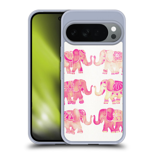 Cat Coquillette Animals 2 Pink Elephants Soft Gel Case for Google Pixel 10