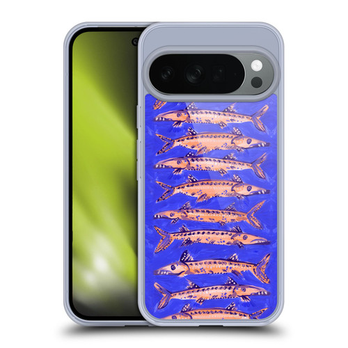 Cat Coquillette Sea Barracuda Blue Soft Gel Case for Google Pixel 10