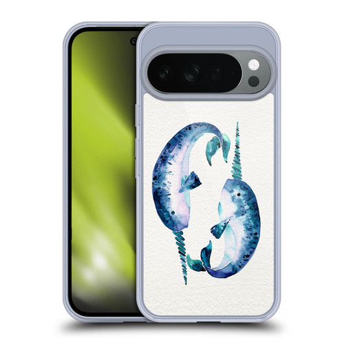 Cat Coquillette Sea Blue Narwhals Soft Gel Case for Google Pixel 10