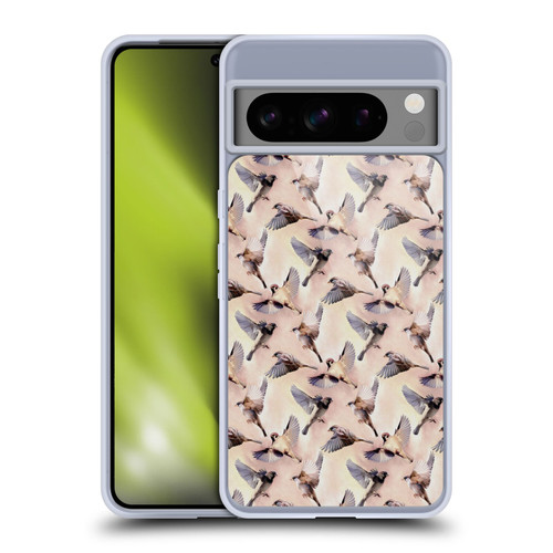 Micklyn Le Feuvre Animals Sparrow Flight Soft Gel Case for Google Pixel 8 Pro