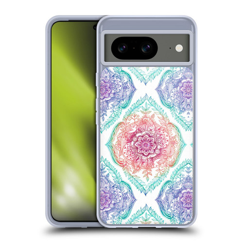Micklyn Le Feuvre Floral Patterns Indian Ink Rainbow Version Soft Gel Case for Google Pixel 8