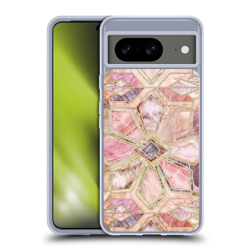 Micklyn Le Feuvre Marble Patterns Gilded Stone Tiles Soft Gel Case for Google Pixel 8