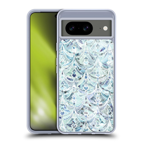 Micklyn Le Feuvre Marble Patterns Ice And Diamonds Art Deco Pattern Soft Gel Case for Google Pixel 8