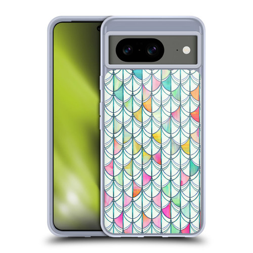 Micklyn Le Feuvre Patterns Fish Scale Cutout Soft Gel Case for Google Pixel 8
