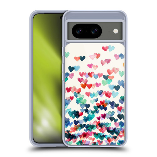 Micklyn Le Feuvre Patterns Watercolour Heart Connections Soft Gel Case for Google Pixel 8
