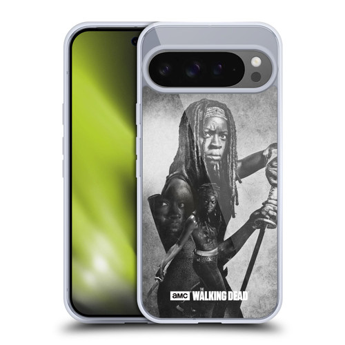 AMC The Walking Dead Double Exposure Michonne Soft Gel Case for Google Pixel 9 Pro XL
