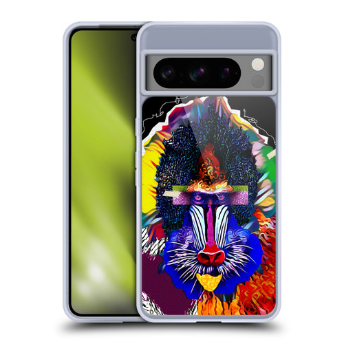 Michel Keck Animal Collage Baboon Soft Gel Case for Google Pixel 8 Pro