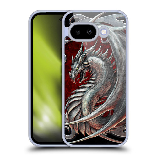 Christos Karapanos Dragons 2 Talisman Silver Soft Gel Case for Google Pixel 9A