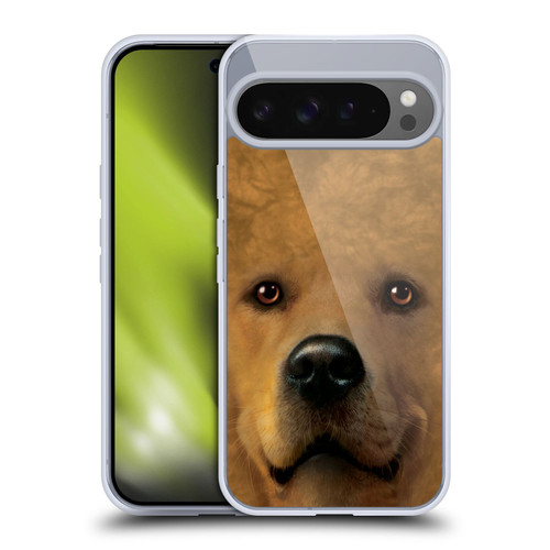 Vincent Hie Big Face Dogs Golden Retriever Soft Gel Case for Google Pixel 9 Pro XL