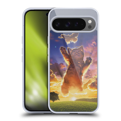 Vincent Hie Felidae Cloud Kitten Sunset Soft Gel Case for Google Pixel 9 Pro XL