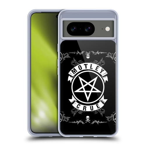 Motley Crue Logos Pentagram And Skull Soft Gel Case for Google Pixel 8