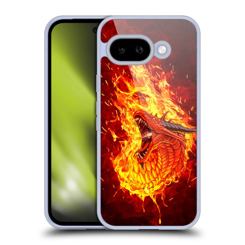 Christos Karapanos Mythical Through The Flames Soft Gel Case for Google Pixel 9A