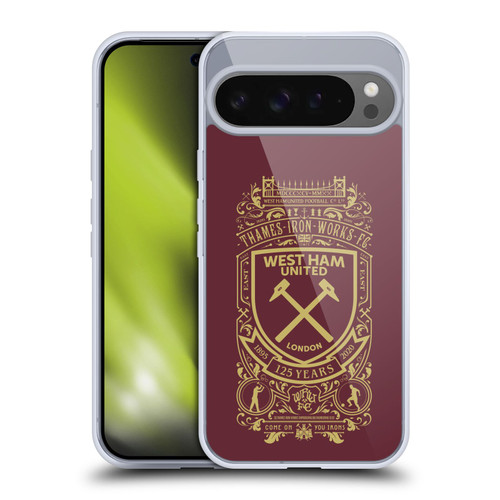 West Ham United FC 125 Year Anniversary Thames Iron Works FC Soft Gel Case for Google Pixel 9 Pro XL