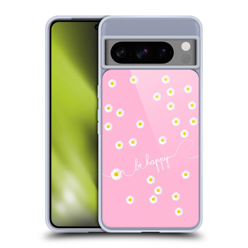 Monika Strigel Happy Daisy Pink Soft Gel Case for Google Pixel 8 Pro