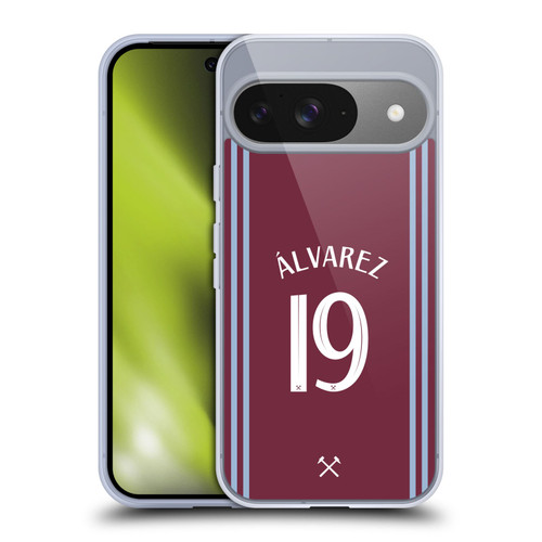 West Ham United FC 2024/25 Players Home Kit Edson Álvarez Soft Gel Case for Google Pixel 9 / Pixel 9 Pro