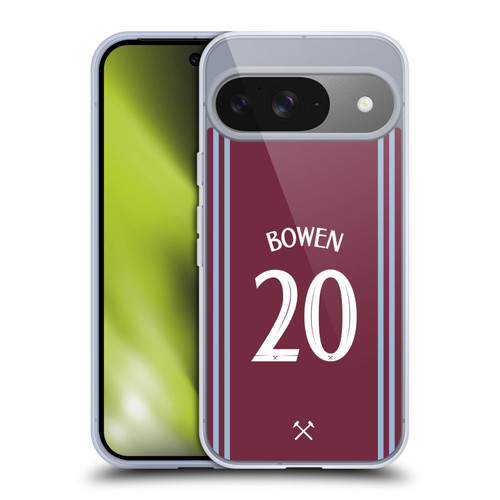 West Ham United FC 2024/25 Players Home Kit Jarrod Bowen Soft Gel Case for Google Pixel 9 / Pixel 9 Pro