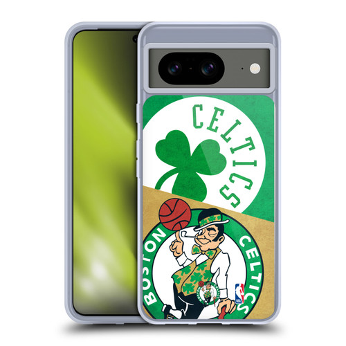NBA Boston Celtics Half Oversized Soft Gel Case for Google Pixel 8