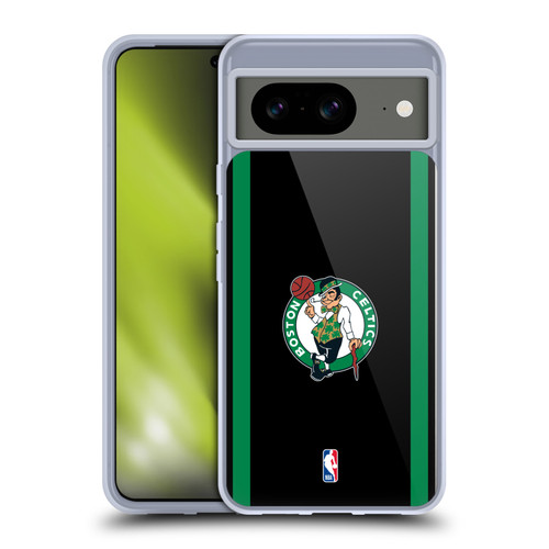 NBA Boston Celtics Logo Black Green Design Soft Gel Case for Google Pixel 8