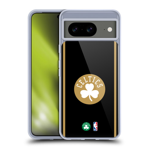 NBA Boston Celtics Logo Black Gold Design Soft Gel Case for Google Pixel 8