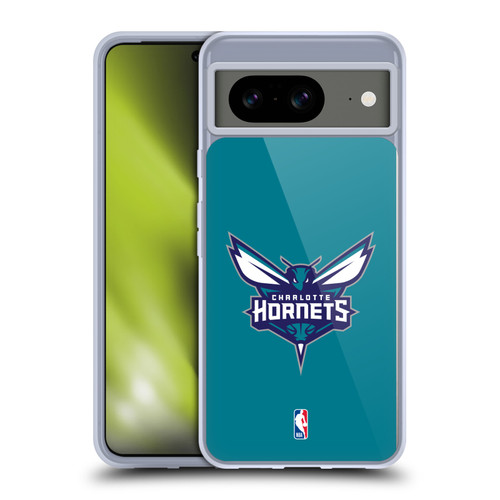 NBA Charlotte Hornets Logo Teal Soft Gel Case for Google Pixel 8