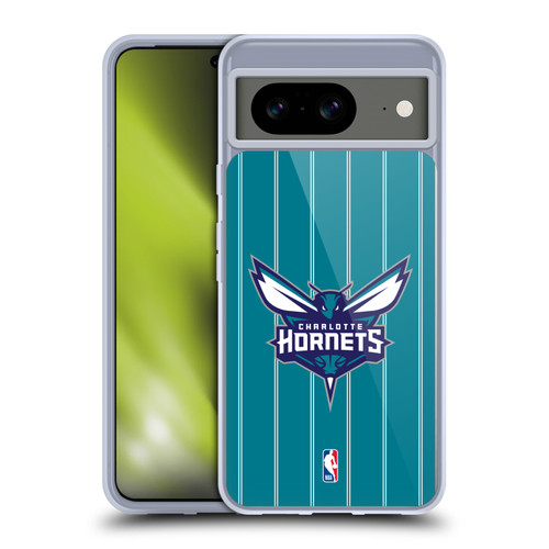 NBA Charlotte Hornets Logo Teal Design Soft Gel Case for Google Pixel 8