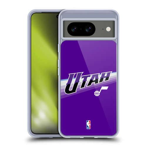 NBA Utah Jazz Logo Purple Design Soft Gel Case for Google Pixel 8