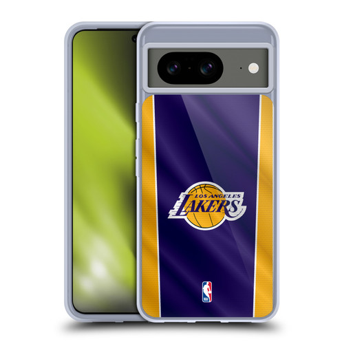 NBA Los Angeles Lakers Vertical Banner Soft Gel Case for Google Pixel 8