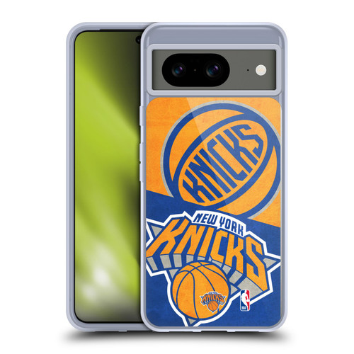 NBA New York Knicks Half Oversized Soft Gel Case for Google Pixel 8