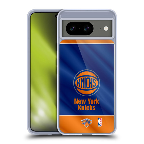 NBA New York Knicks Horizontal Banner Soft Gel Case for Google Pixel 8